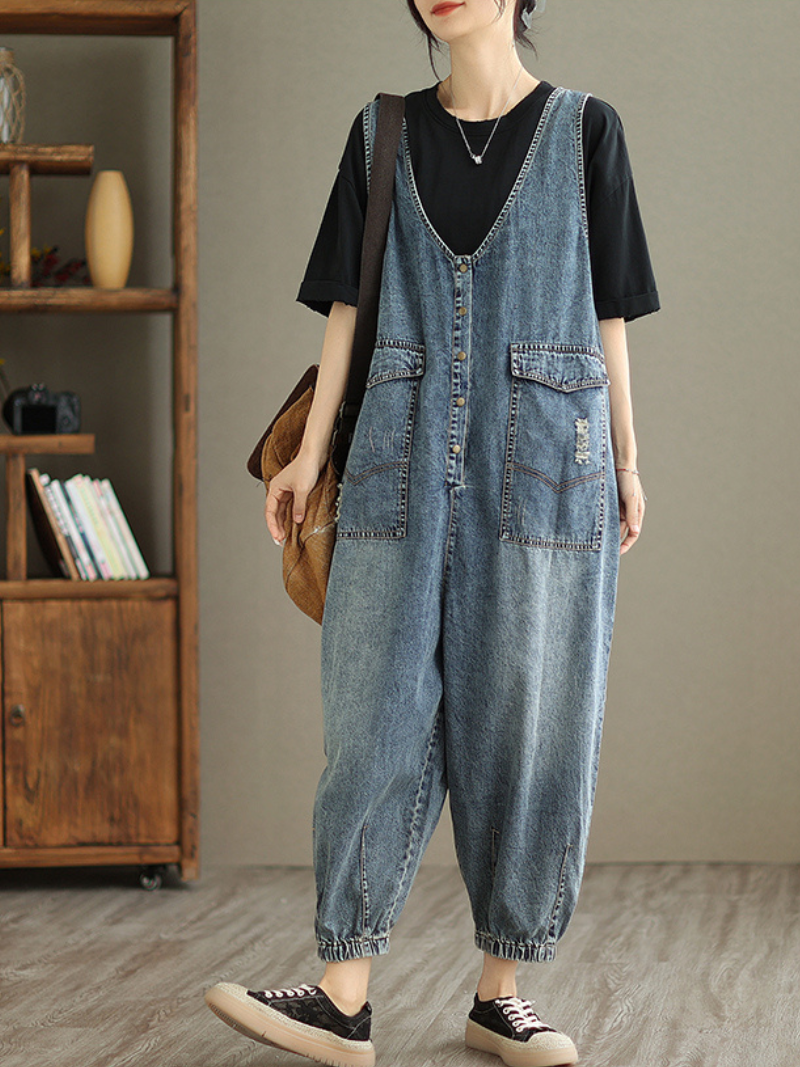 Women's Blue Jumpsuit