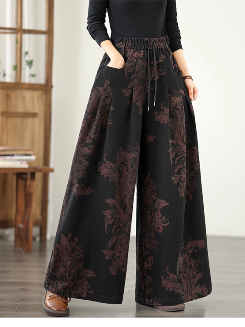 Lumière d'été pour femmes et fond lâche imprimé pour femmes