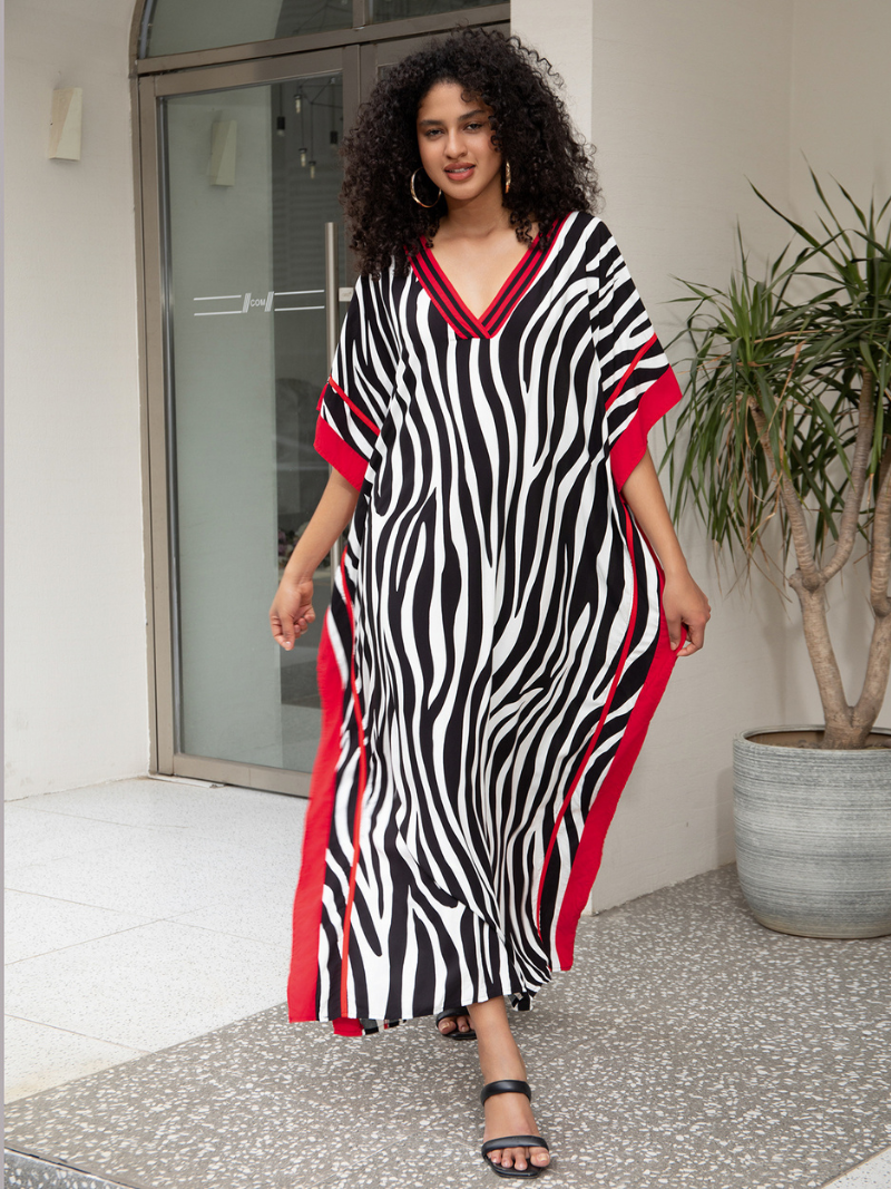 Vestido de biquíni da moda feminina encobrimento de biquíni Long Kaftan