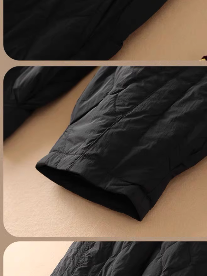 Elegant Quilted Thermal Jogger Pants, Cozy Winter Trousers for Women