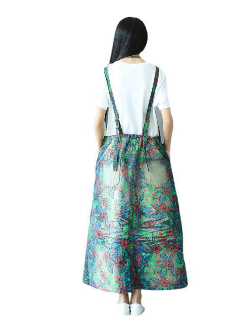Women's Printed Dungaree