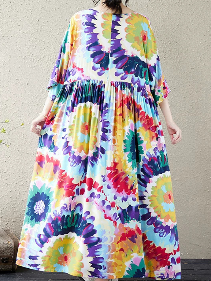Joyful Weekend Maxi Dress — Flowing, Flattering Print for Sunlit Days