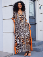 Vestido de biquíni da moda feminina encobrimento de biquíni Long Kaftan