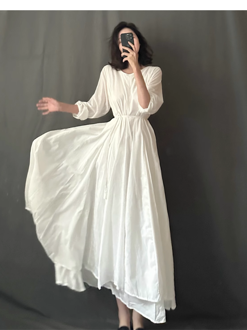 Élégance et confort pour femmes Robe A-Line Lightweight Spring and Summer