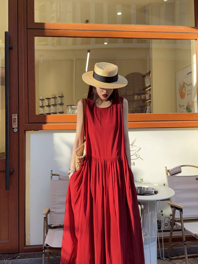 Sunlit Weekend Maxi Dress — Flowy, Effortless Fit in Cotton Blend