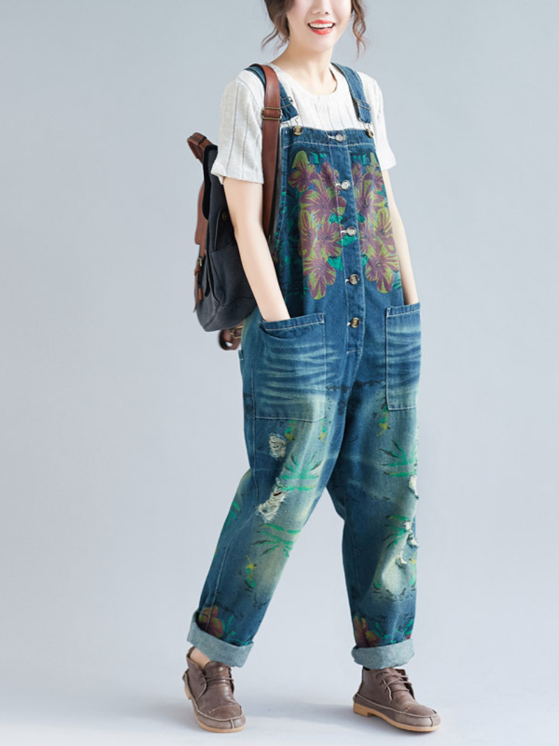 Women's Long Trousers Dungarees