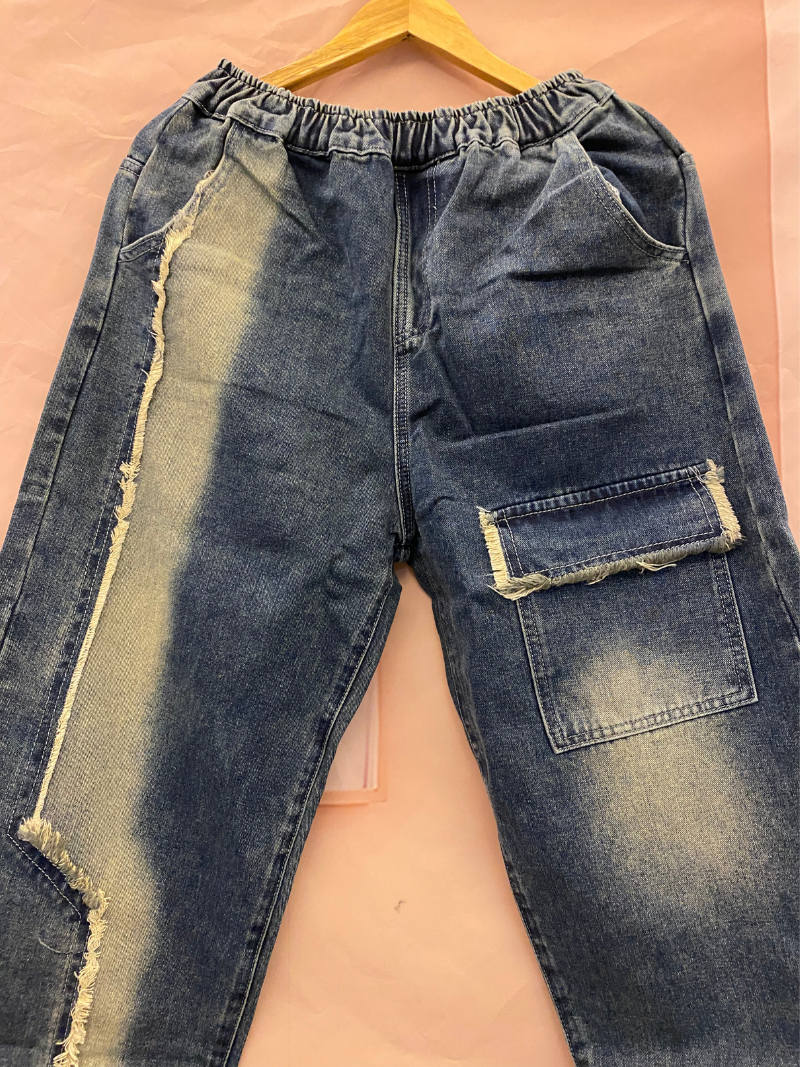 Summer à la mode et classiques de style élastique en denim classique