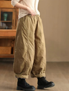 Women Fashionable Winter Elastic Waist Warm Harem Bottom