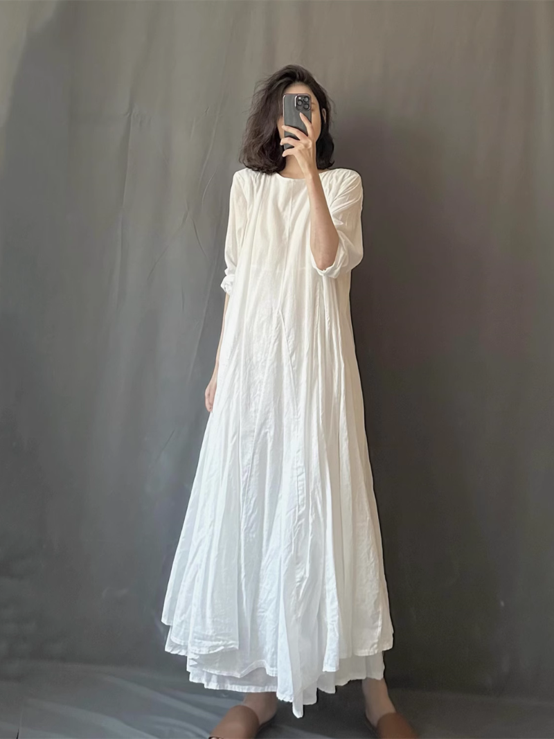 Élégance et confort pour femmes Robe A-Line Lightweight Spring and Summer