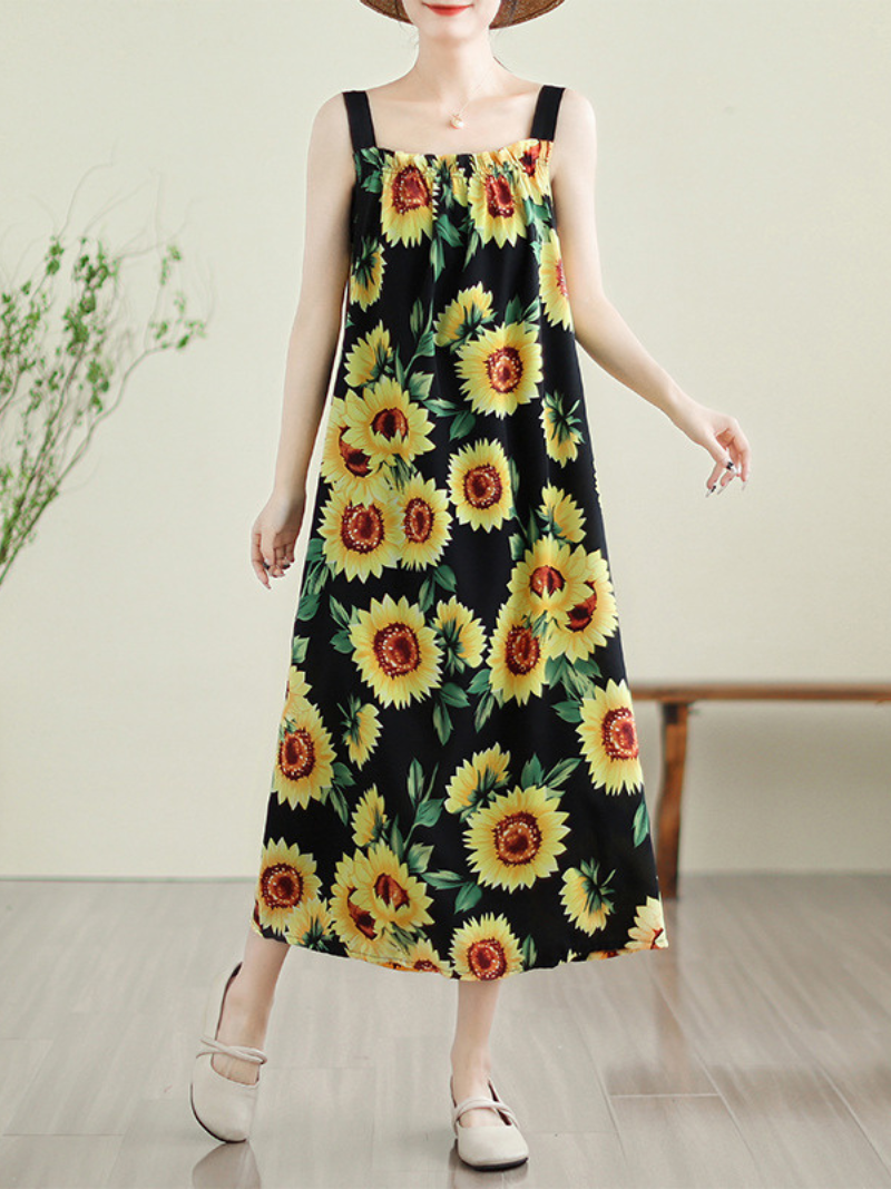 Sunflower Loose Sleeveless Salopette