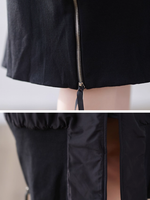 Minimal Longline Hooded Coat for Women, Sleek Zipped Parka Outerwear