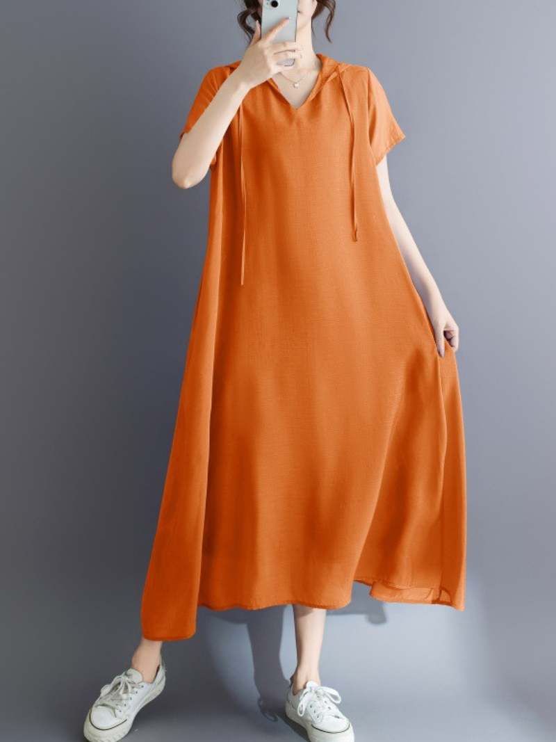 Sunlit Confidence Midi Dress — Flowy, Flattering Rayon-Blend for Everyday Elegance