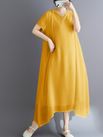 Sunlit Confidence Midi Dress — Flowy, Flattering Rayon-Blend for Everyday Elegance