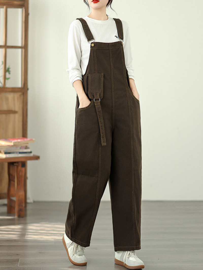 Coffee women's dungarees