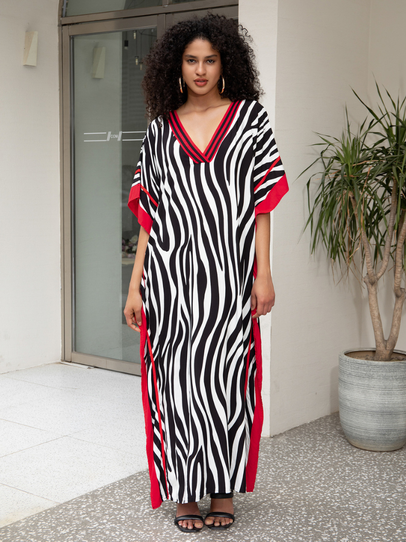 Vestido de biquíni da moda feminina encobrimento de biquíni Long Kaftan