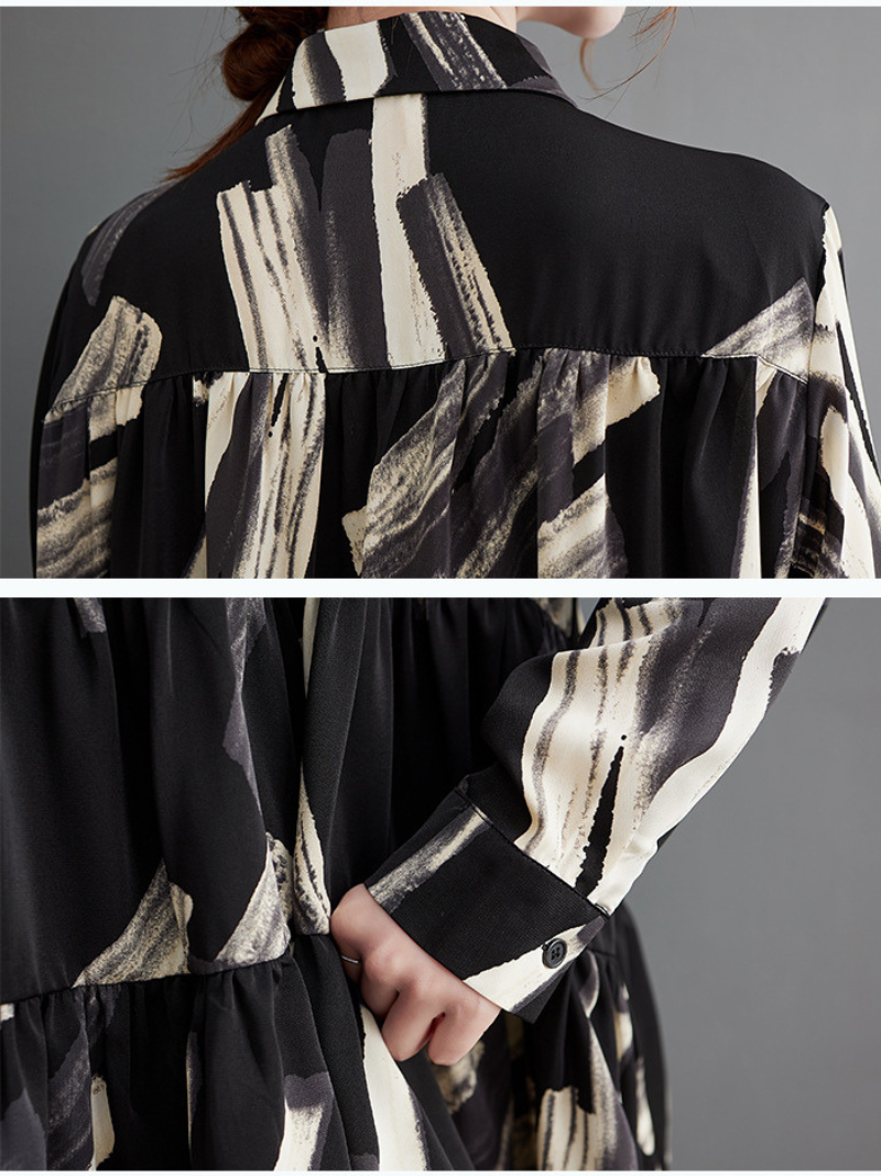 Women's Collar Lapel Button Up Shirt Top