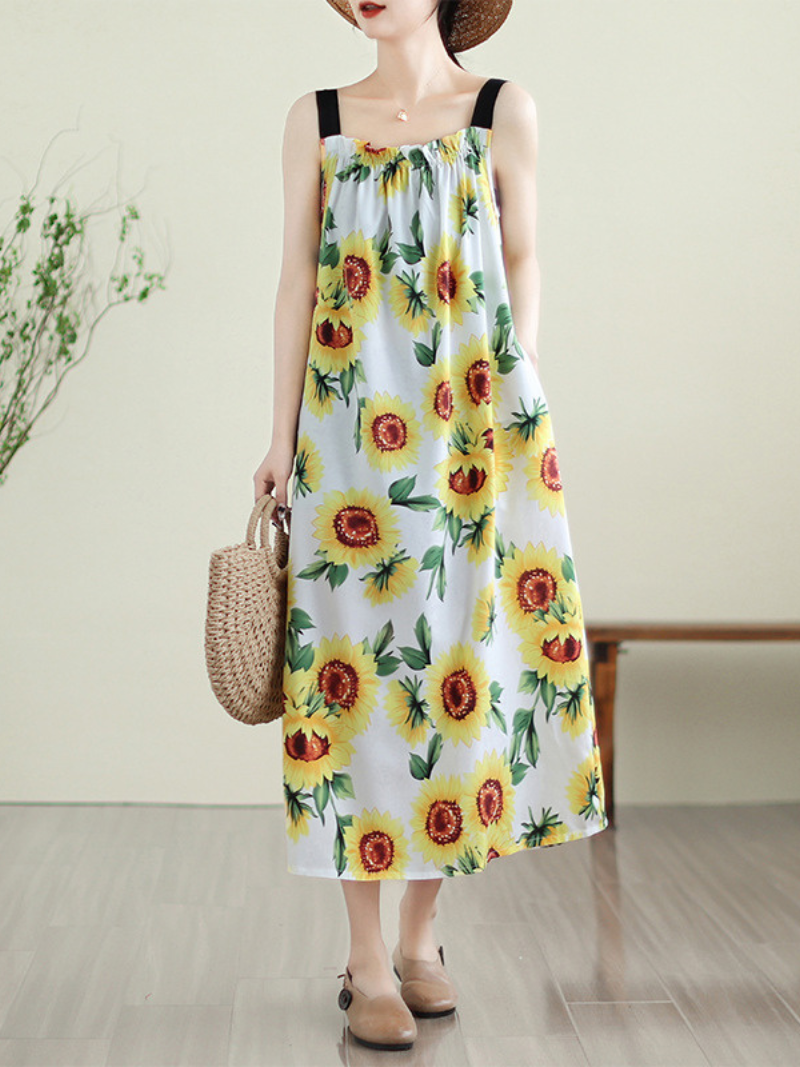 Printed Sleeveless Salopette