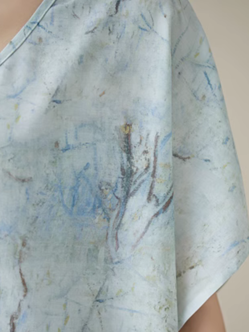 Robe Kaftan PEINTURE DE PLACE SUMBRE FEMMES