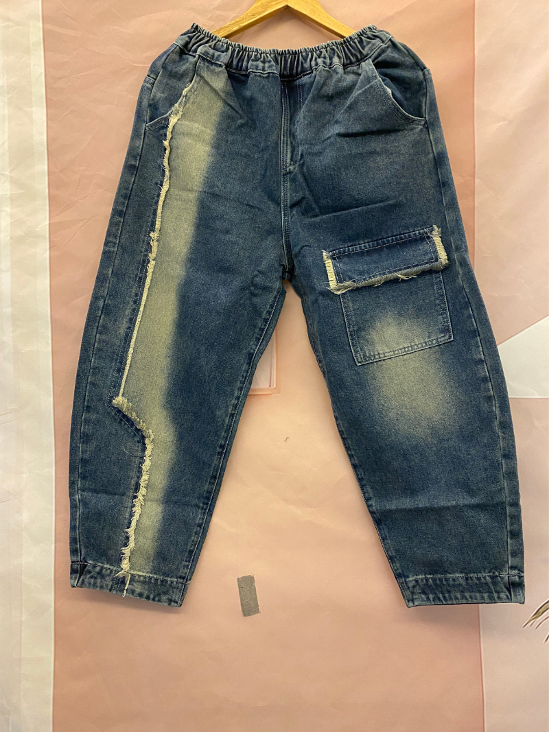 Summer à la mode et classiques de style élastique en denim classique