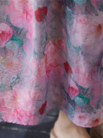 Weekend Brunch Beauty Floral Maxi Dress — Airy Cotton Linen Ease