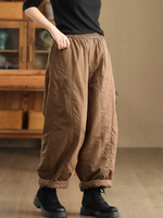 Femmes à la mode élastique d'hiver à la taille chaude du harem