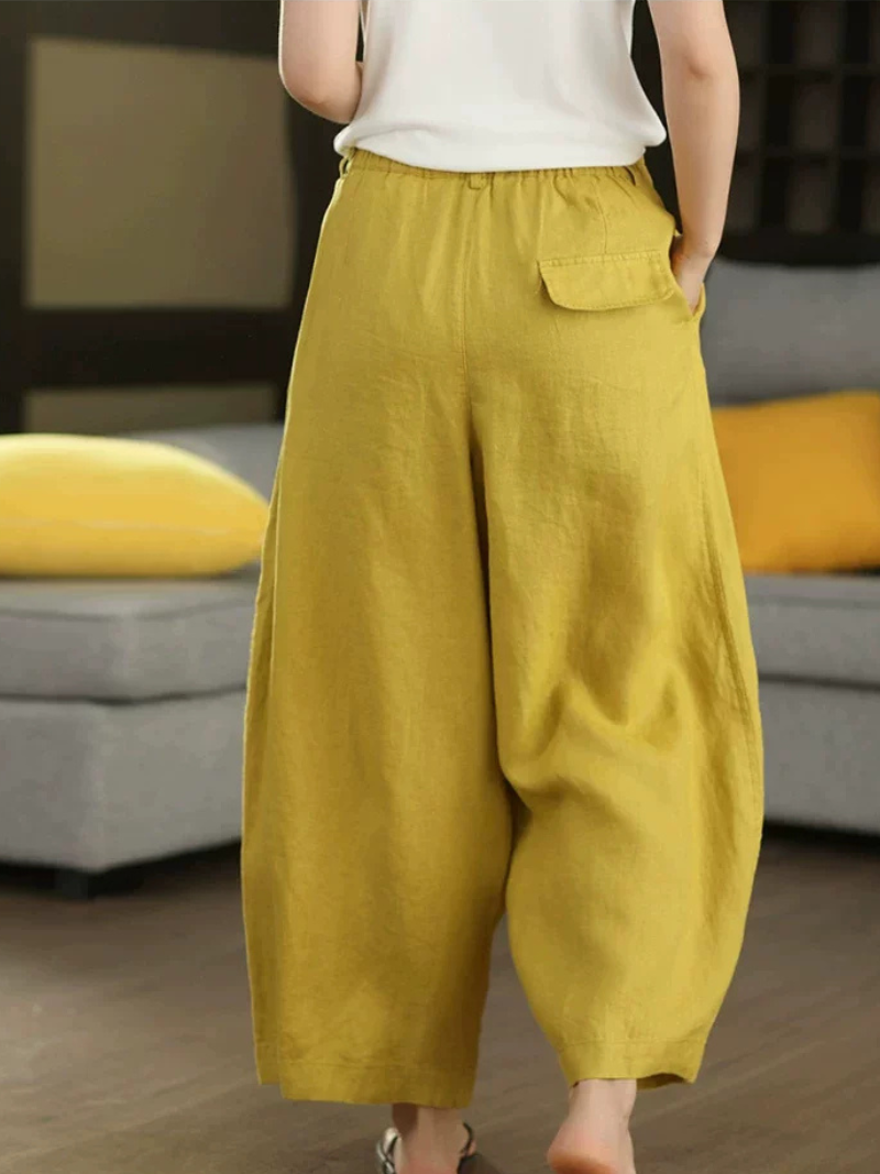 Breezy Confidence Wide-Leg Pants — Cotton Linen Ease for Every Day