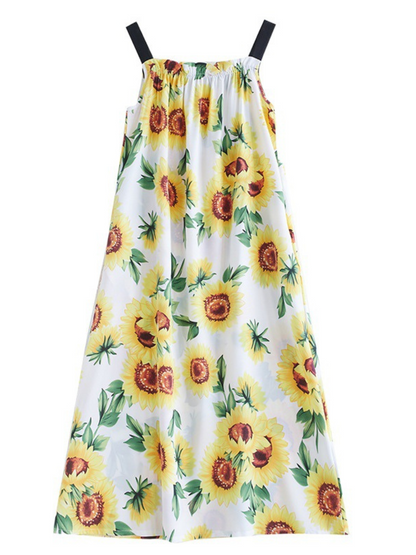 Loose Sleeveless Salopette Dress