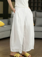 Breezy Confidence Wide-Leg Pants — Cotton Linen Ease for Every Day