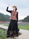 Women's Elegant Plants and Flowers Pattern Jacket