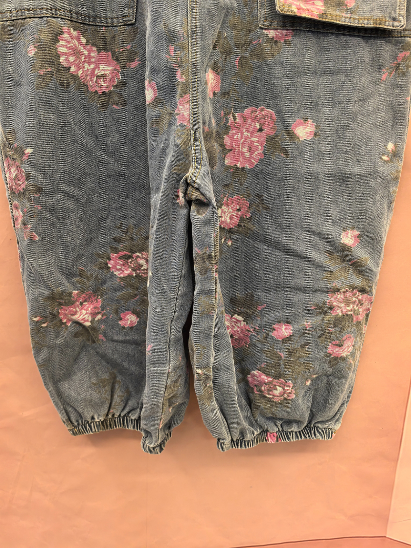 Hey Women's Denim High Taist Loose Baggy Dungaes