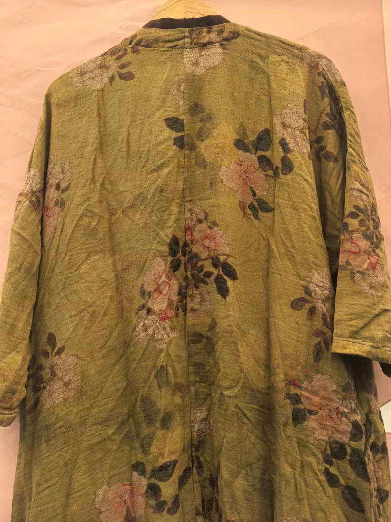 Cooles und bequemes, bedrucktes, lockeres Cardigan-Kleid für den Sommer für Damen
