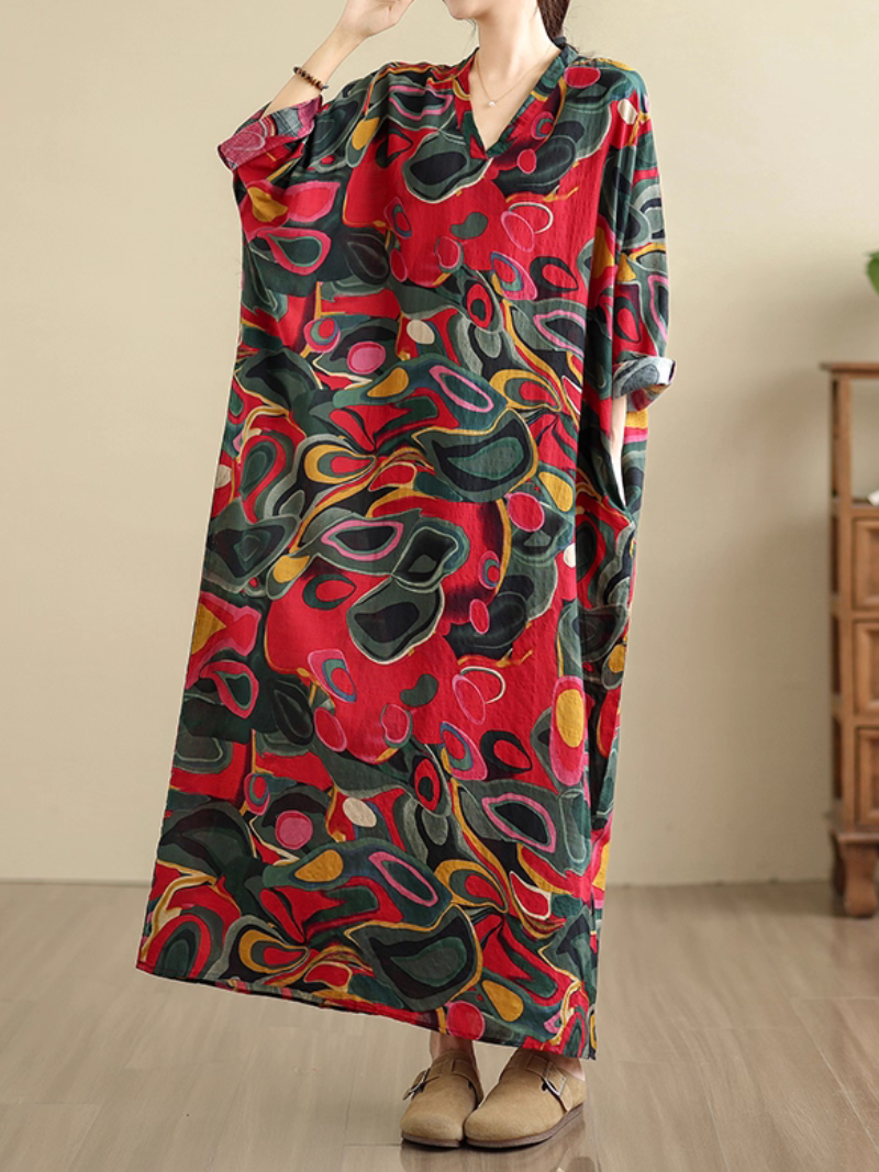 Women's Loose Printed Dress 