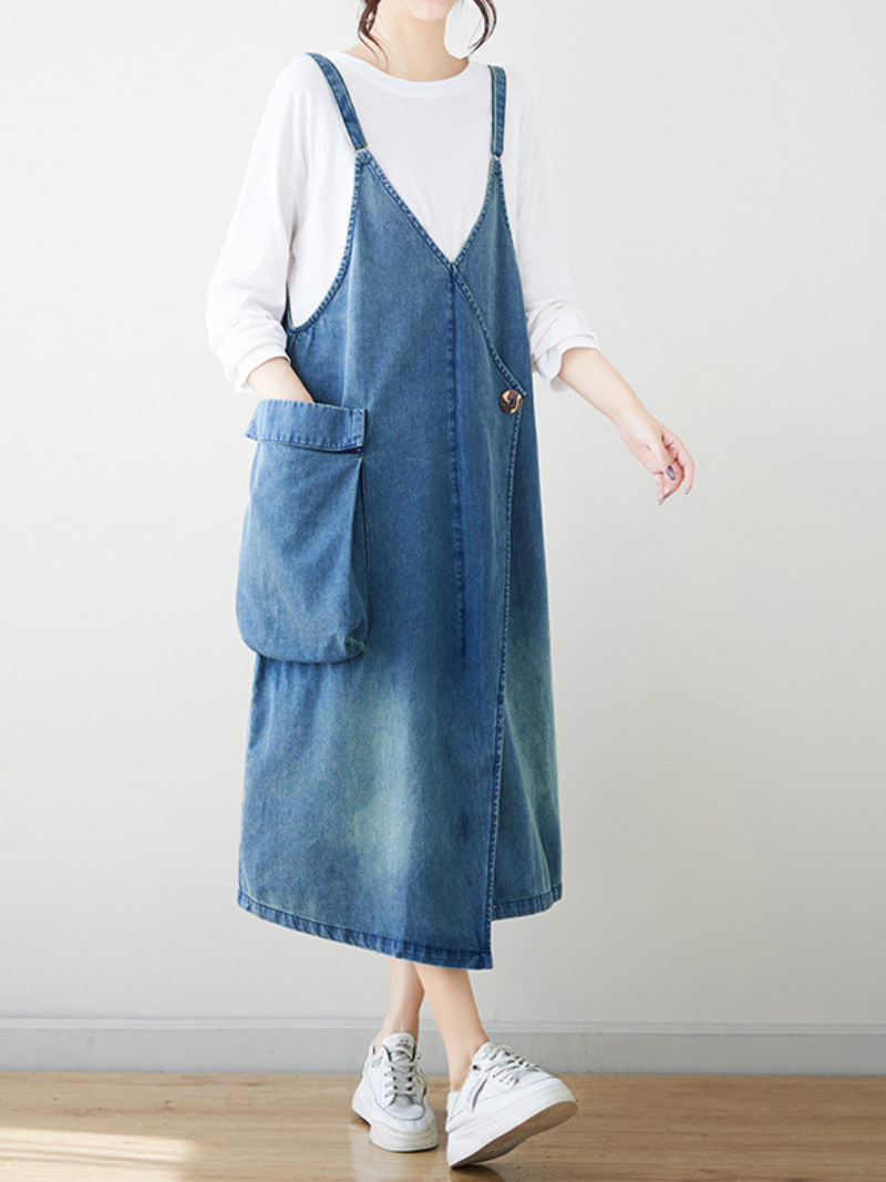 Women's Summer Fashionable Cool Loose  Type Jumpsuit Dress