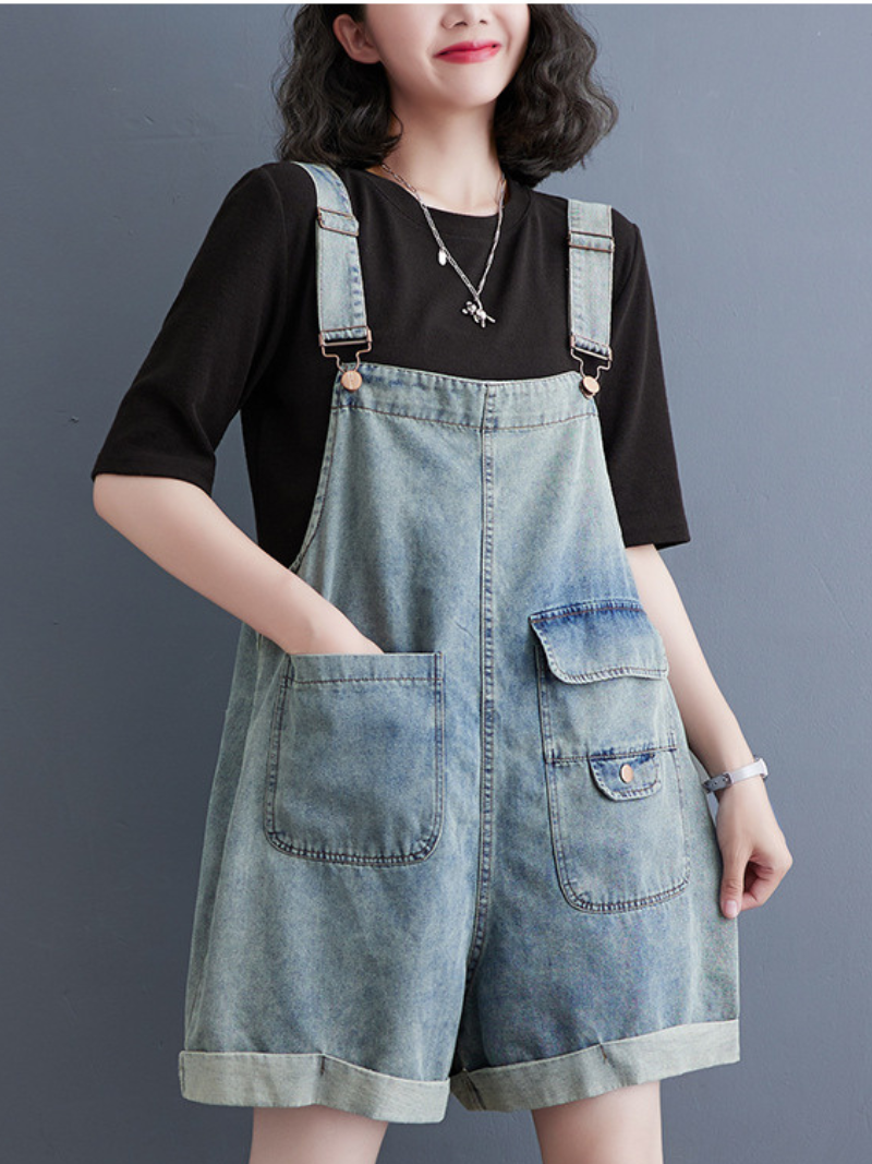 Women's Casual & Fashionable Baggy Style Dungarees