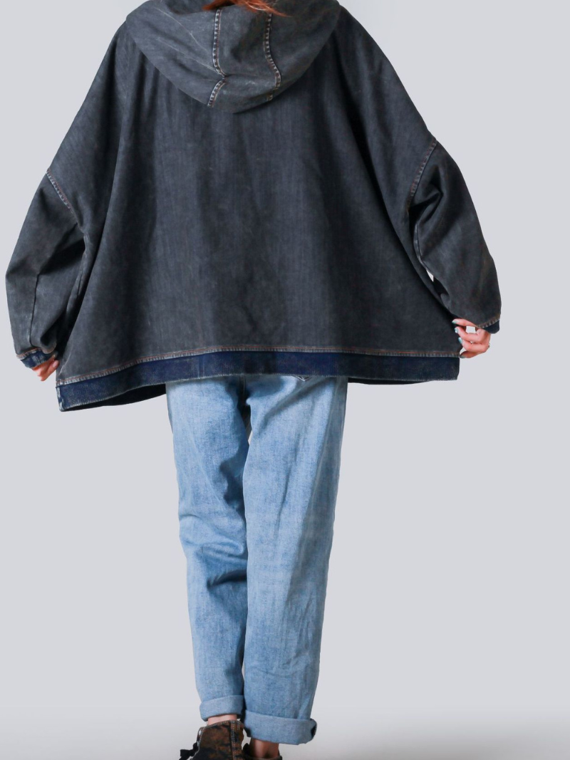 Patch des femmes et décontractés Pull à capuche lâche Pull