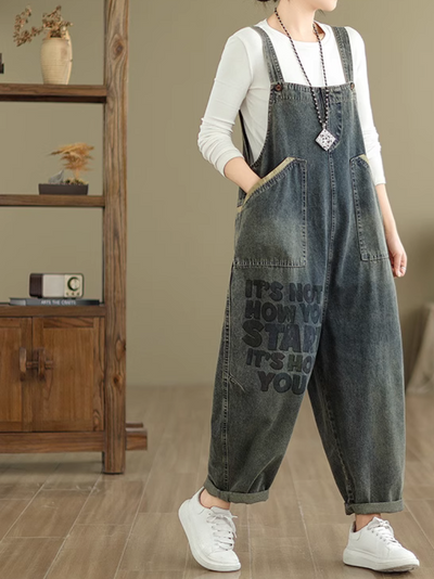 Women's Pocket Style Dungaree