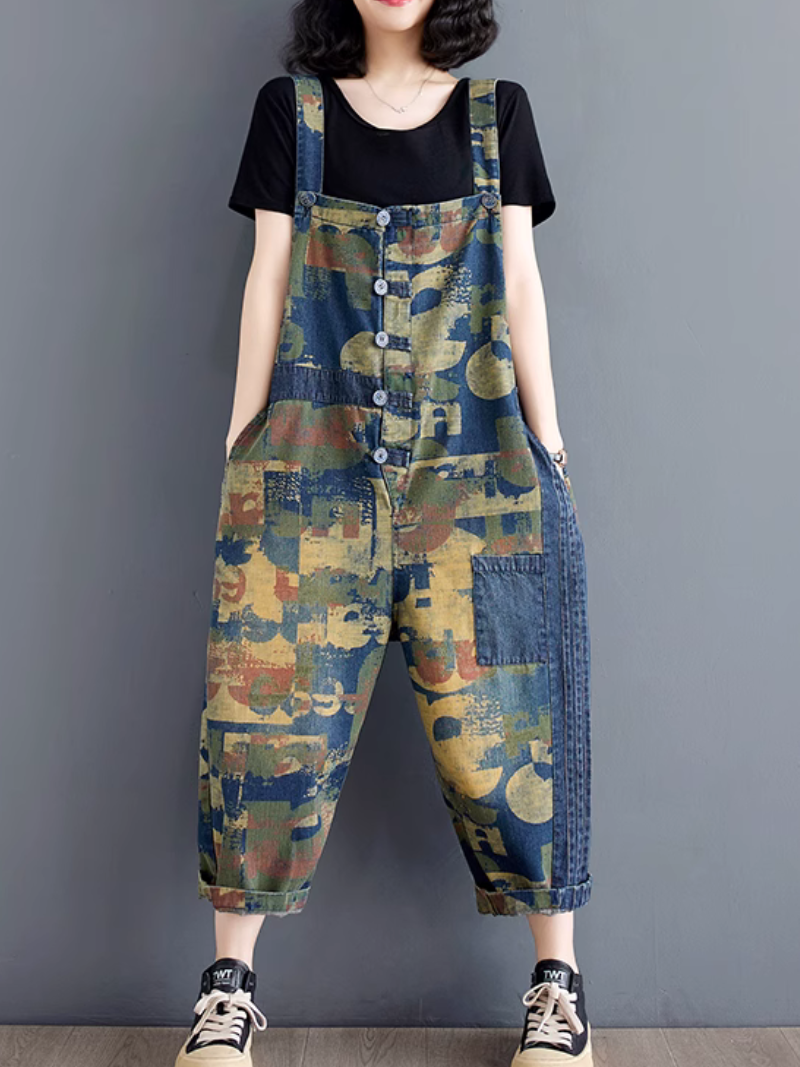 Dungaree globalement élégant et magnifique en denim mince en denim