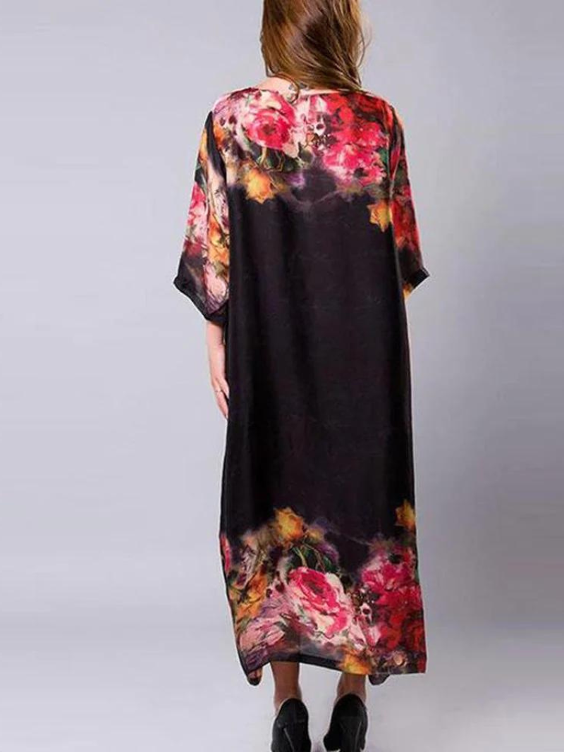 Long Silk Maxi Dress