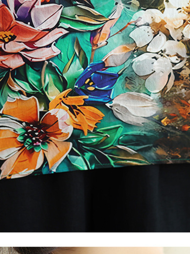 From Brunch to Boardroom Floral Blouse — Flowing, Artful, Effortlessly Flattering