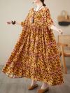 Women's Yellow Smock Dress