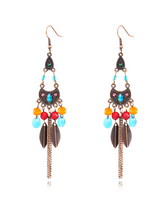 Boucles d'oreilles rétro Crystal Sparkle pour femmes