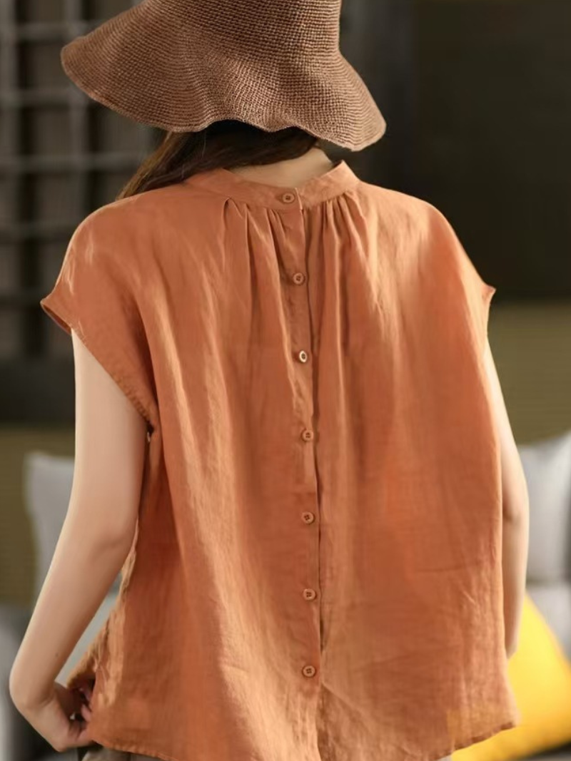 Women's Orange Loose Dress 
