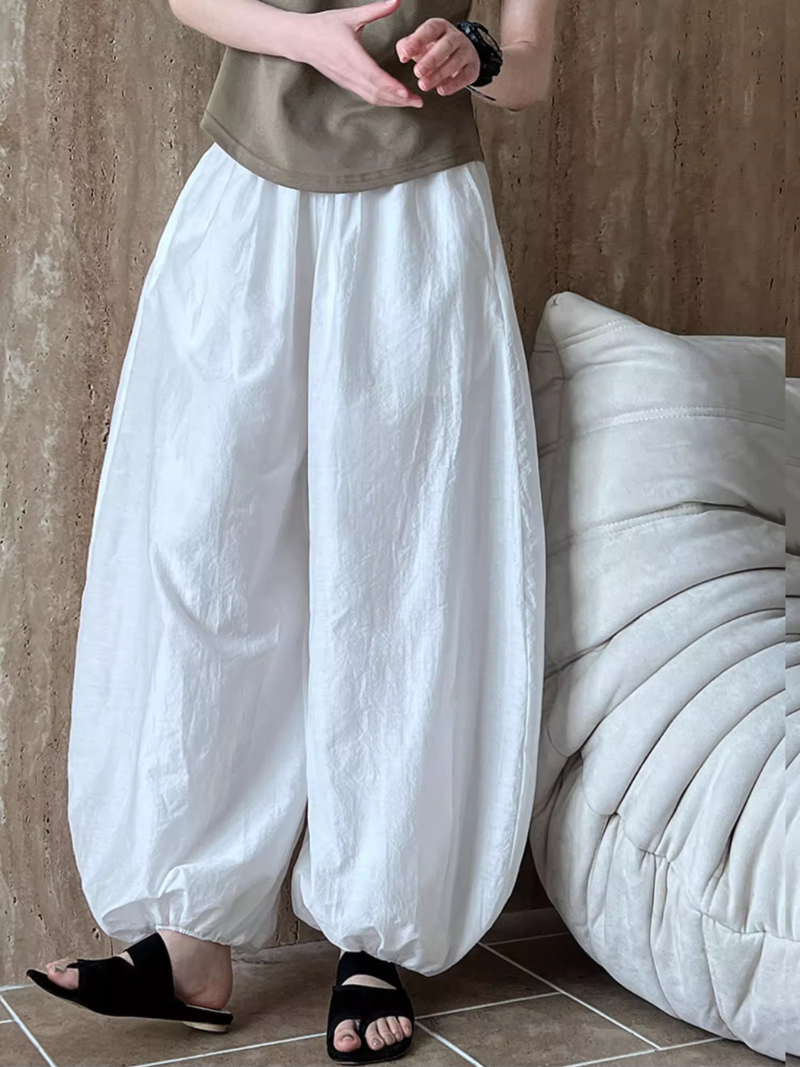 Women's Summer Lightweight High Waist Loose Bottom