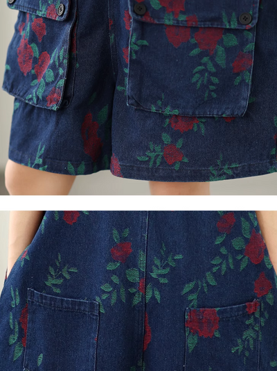 Women's  Cool and Everyday Wear Printed Dungaree