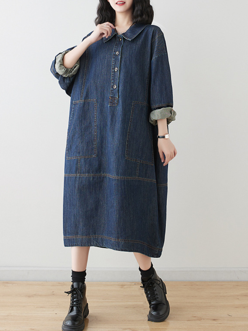 women's Loose Midi Dress