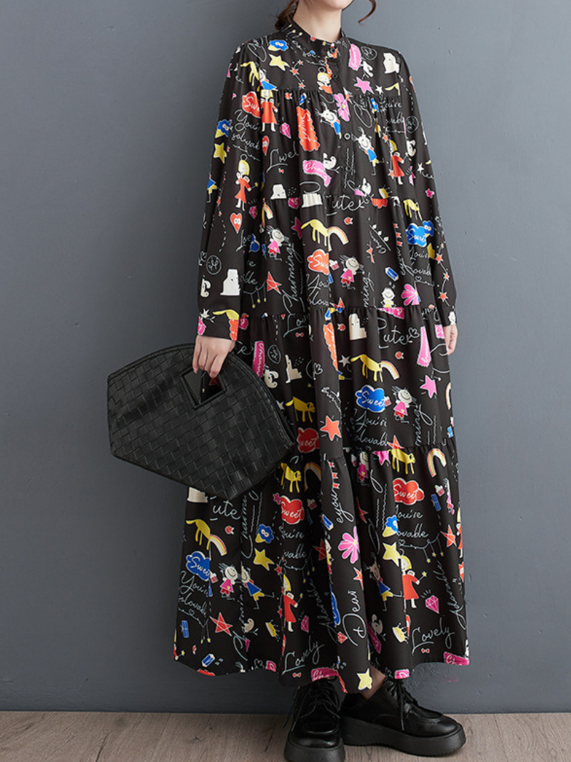 Women's Mid-Length Smock Dress