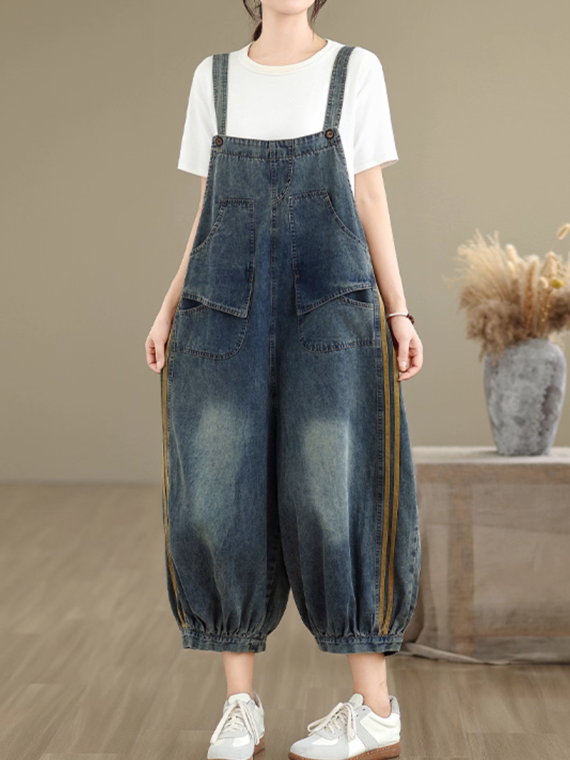 Women's Loose Dungaree 