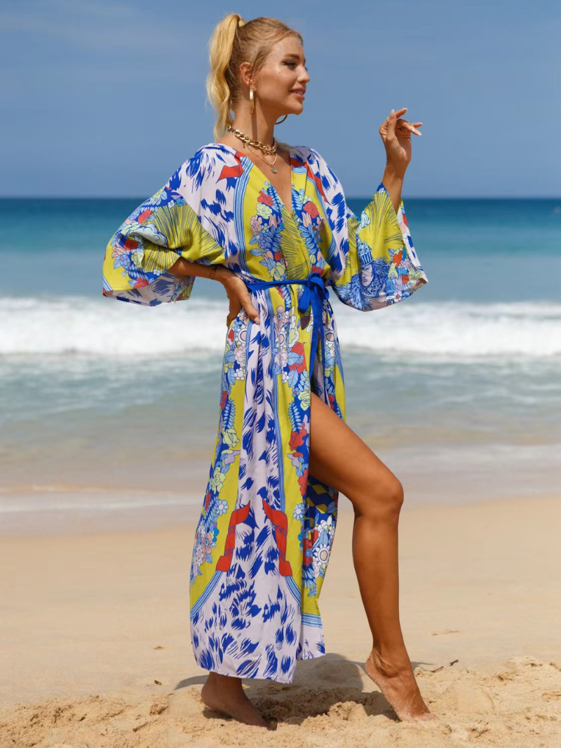 Women's Multi-color Kimono Gowns 