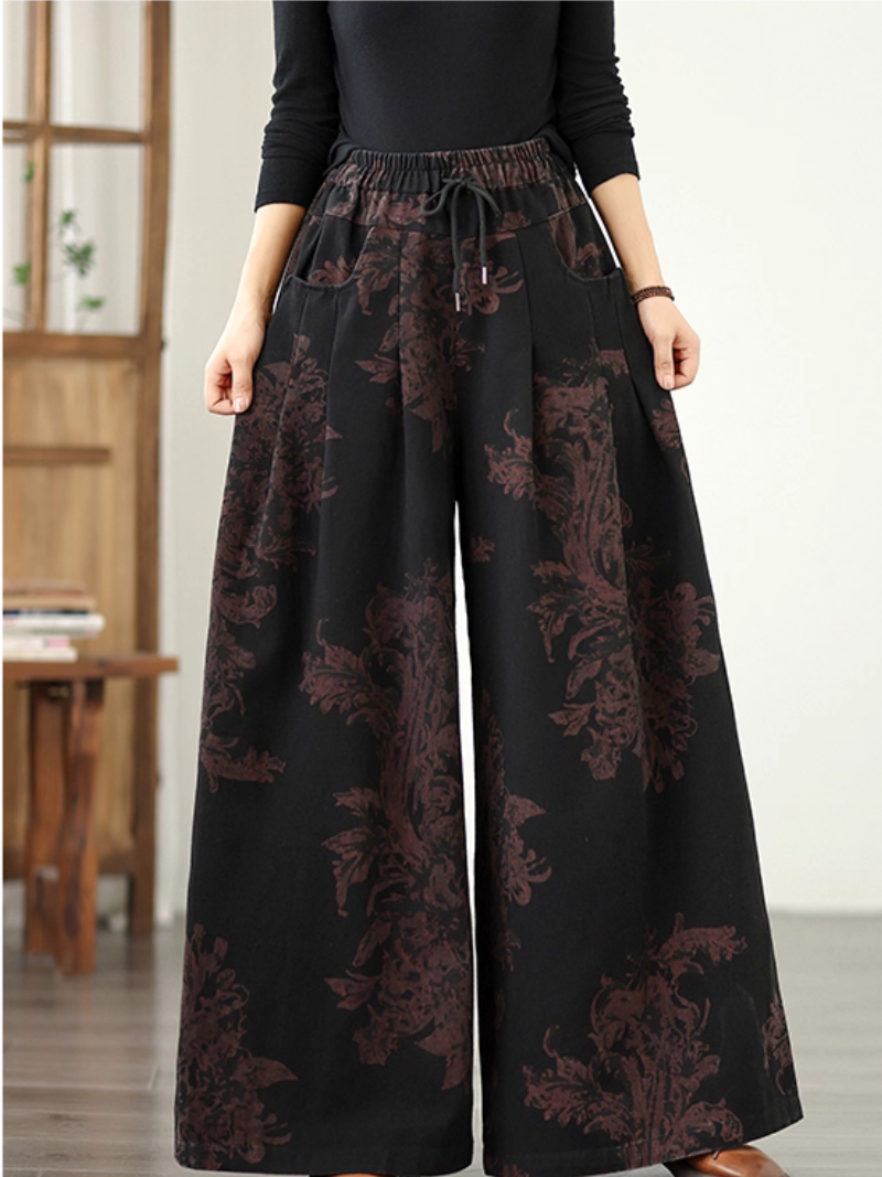 Lumière d'été pour femmes et fond lâche imprimé pour femmes