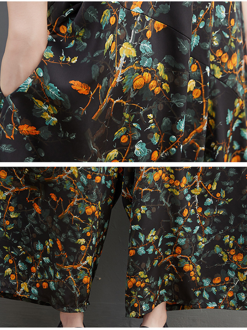 Floral print smock dres for women